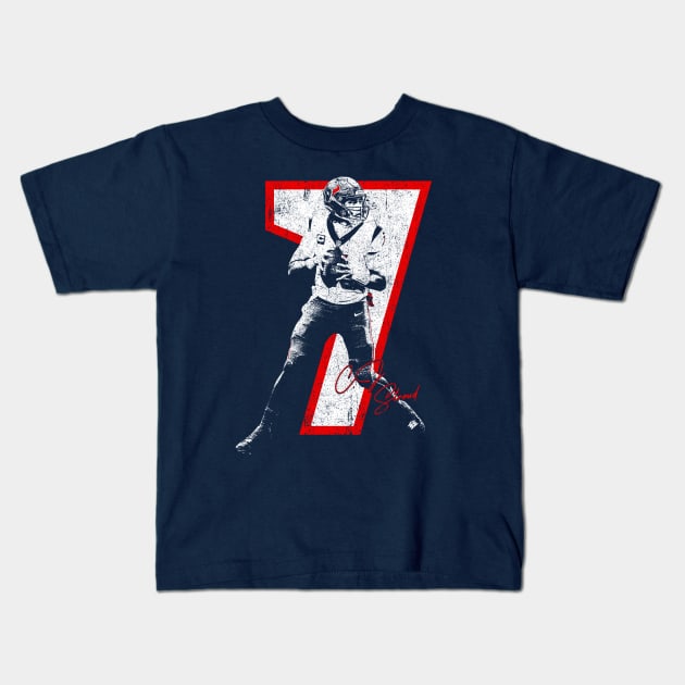 CJ Stroud Kids T-Shirt by huckblade